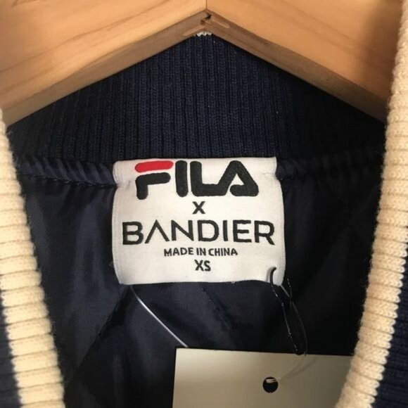 NWT Fila x Bandier Melton Wool Varsity Jacket Size XS - Picture 9 of 13